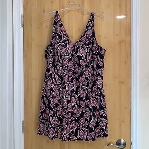 Plus Size One Piece Floral Swimsuit